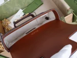 GUCCI 馬銜扣1955馬銜扣迷你棕色帆布斜揹包-675801：圖片 10
