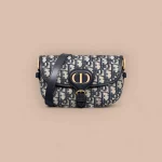 Dior Bobby 藍色緹花斜挎包小號PM-M9335
