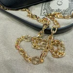 GUCCI Horsebit 1955小號米棕帆布斜揹包-735178：圖片 5
