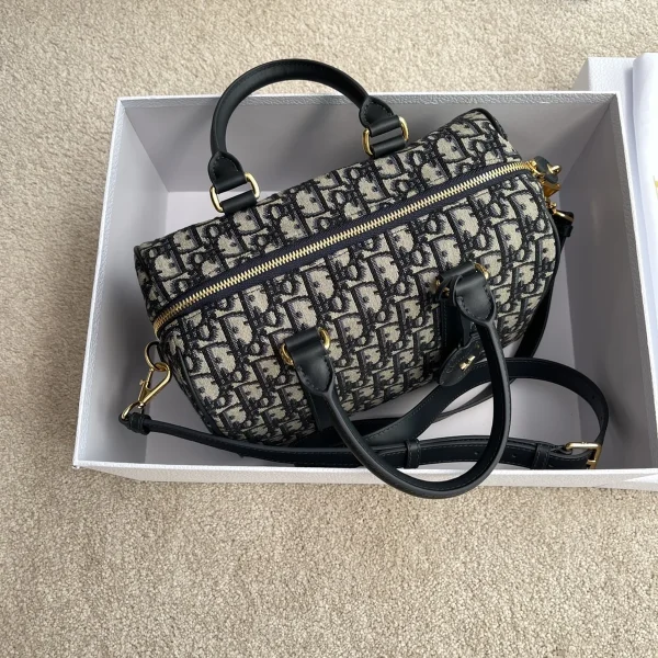 Dior Groove 藍色斜挎包中號MM-M1365：圖片 8