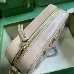 GUCCI GG Quilted小號粉米皮革斜挎包-702234：圖片 7