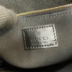 GUCCI GG Emblem大號米棕帆布單肩包-815217：圖片 10