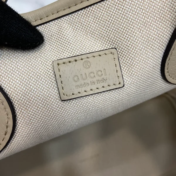 GUCCI Ophidia米棕帆布托特包-765043：圖片 10