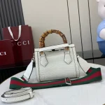 GUCCI Diana迷你粉蟒手提包-702732：圖片 4
