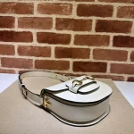 GUCCI Horsebit 1955迷你黑色皮革肩揹包-760191：圖片 5