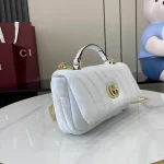 GUCCI GG Milano迷你粉紅皮革手挽包-806017：圖片 3
