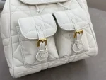 Dior Caro 奶白羊皮雙肩背包中號MM：圖片 6