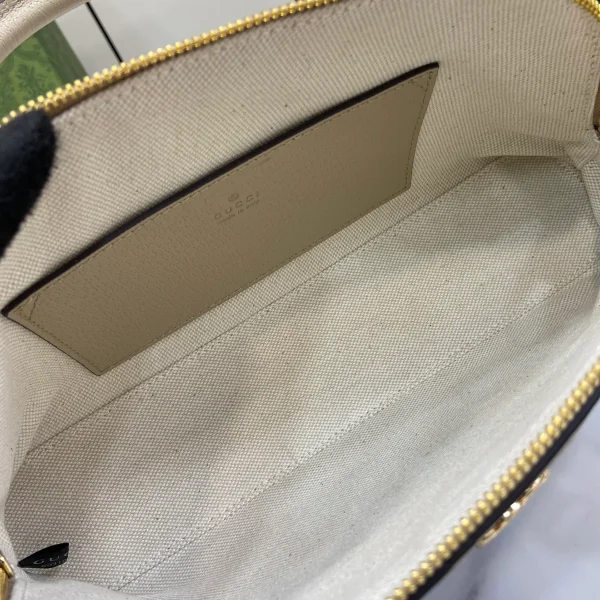 GUCCI Ophidia小號米白帆布手挽包-795249：圖片 9
