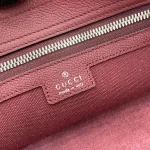 GUCCI Rosso Ancora紅色皮革斜揹包-801887：圖片 10