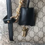 GUCCI GG Supreme中號米棕帆布肩揹包-479197：圖片 6