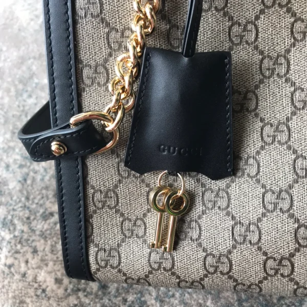 GUCCI GG Supreme中號米棕帆布肩揹包-479197：圖片 6