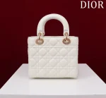 Dior Lady 白色羊皮斜挎包小號PM-M0538：圖片 3