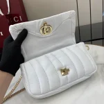 GUCCI GG Milano迷你粉紅皮革手挽包-806017：圖片 8