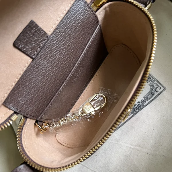 GUCCI Ophidia米棕皮革手挽包-699532：圖片 8
