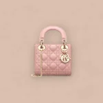 Dior Lady mini 胭脂羊皮斜挎包mini-M0505