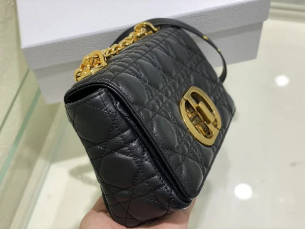 Dior Caro 黑色小牛皮斜挎包小號PM-M9241：圖片 5