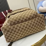 GUCCI Original GG中號米棕帆布後背包-800265：圖片 5