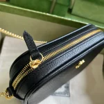 GUCCI GG Marmont黑色皮革斜揹包-772759：圖片 7