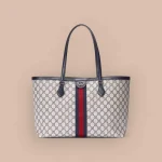 GUCCI Ophidia中號米棕帆布托特包-631685