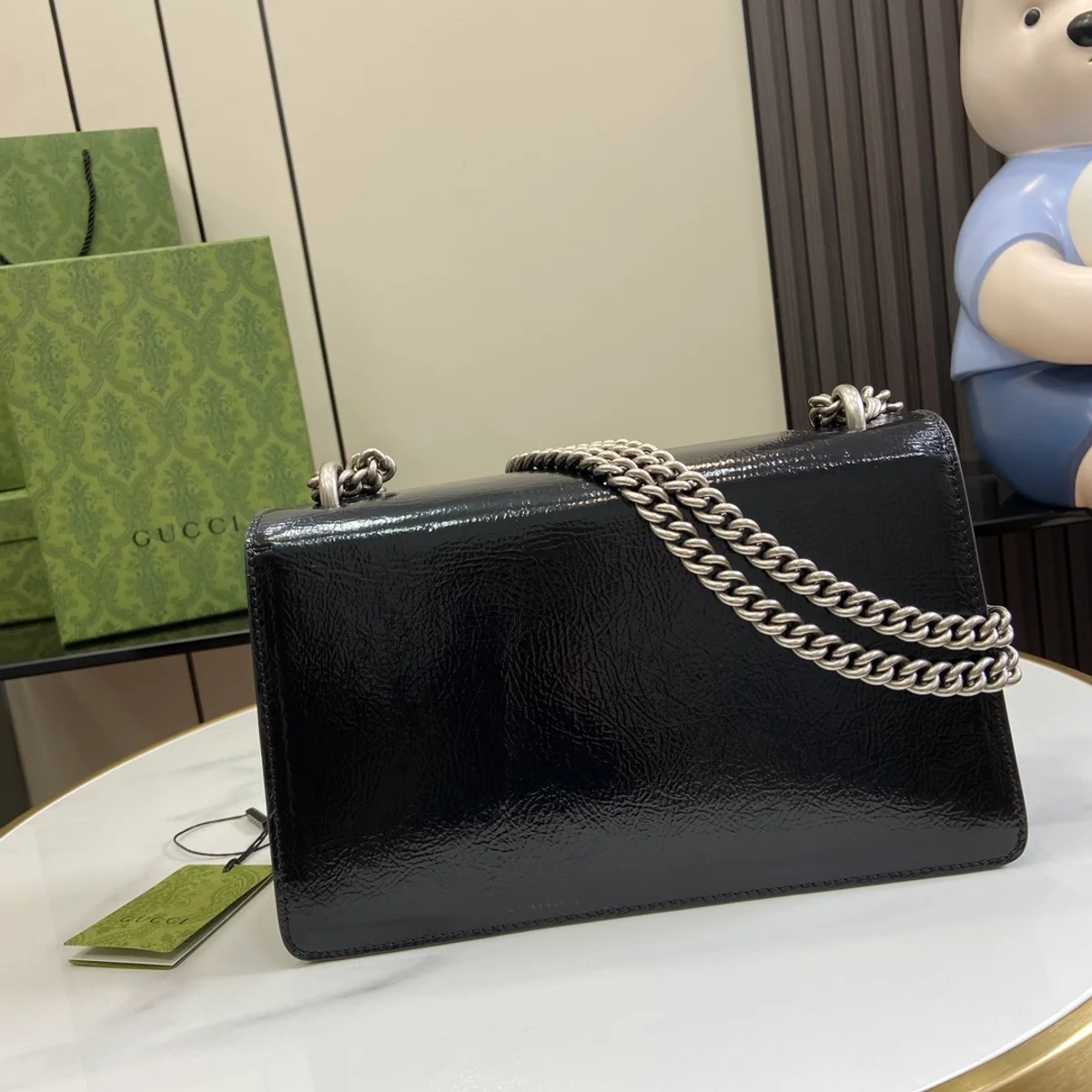 GUCCI Dionysus小號紅漆皮肩揹包-795005 4 GUCCI Dionysus小號紅漆皮肩揹包-795005