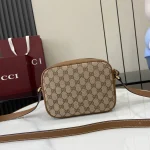 GUCCI Blondie迷你淺粉皮革斜揹包-820429：圖片 4