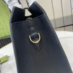 GUCCI Spring Summer春夏灰褐粒面手提包-806205：圖片 5