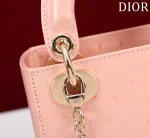 Dior Lady mini奶白羊皮斜挎包mini-M0505：圖片 9