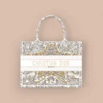 Dior Book 奶白棉托特包中號MM-M1296
