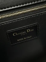 Dior 30 Montaigne 黑色小牛皮斜挎包中號MM-M9203：圖片 9