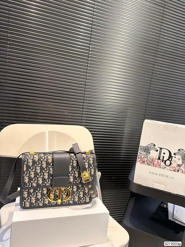 Dior 30 Montaigne 藍色單肩包中號MM-M9203：圖片 4