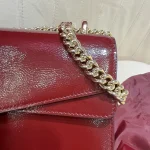 GUCCI Dionysus小號淺灰漆皮肩揹包-795005：圖片 6
