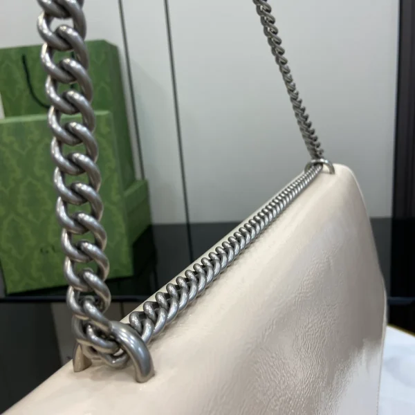 GUCCI Dionysus大號灰漆皮肩揹包-795003：圖片 7