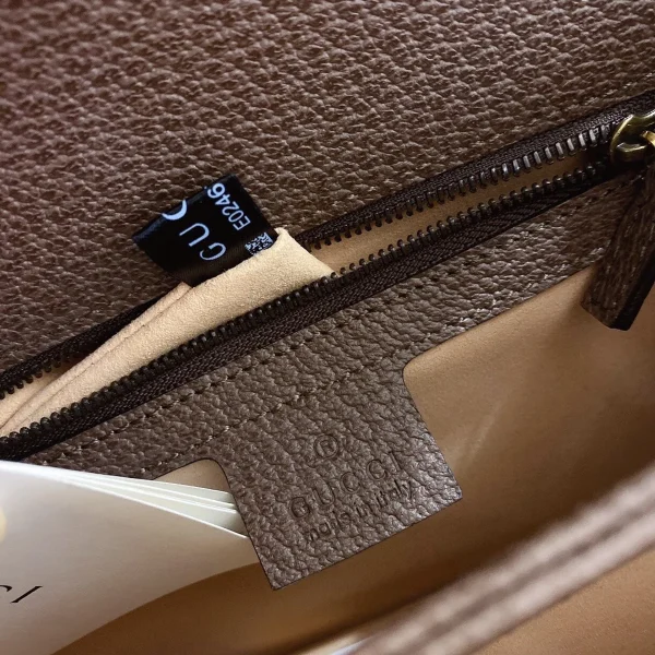 GUCCI Ophidia藍色帆布手提包-651055：圖片 8
