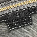 GUCCI Luce黑色帆布肩揹包-786027：圖片 10