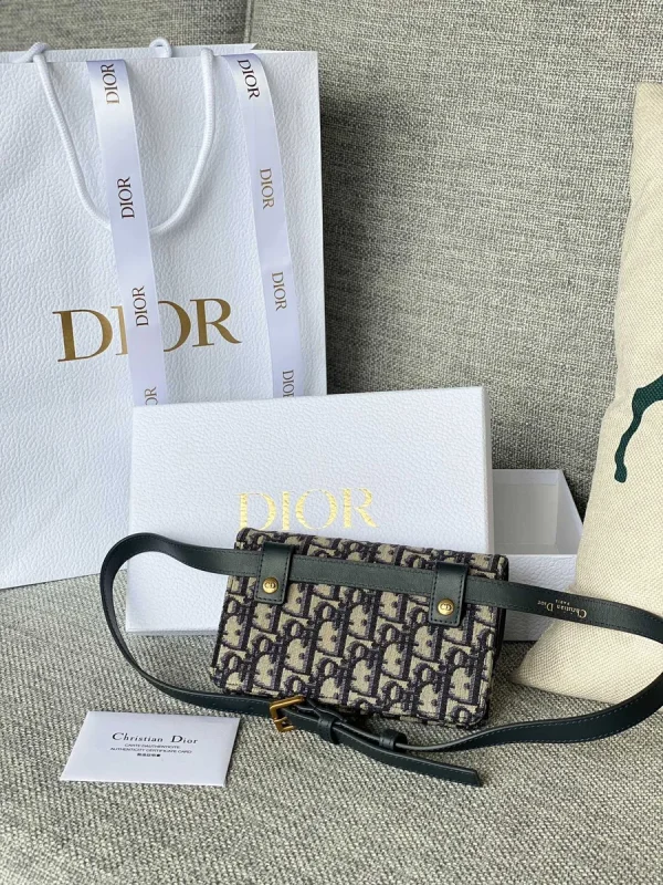Dior Saddle 藍色腰包小號PM-S5619：圖片 3