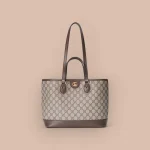 GUCCI Ophidia中號米白帆布手提包-765043