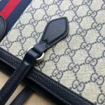 GUCCI Ophidia中號米棕帆布托特包-631685：圖片 6