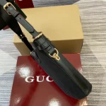 GUCCI Original GG黑色迷你帆布斜揹包-782919：圖片 4