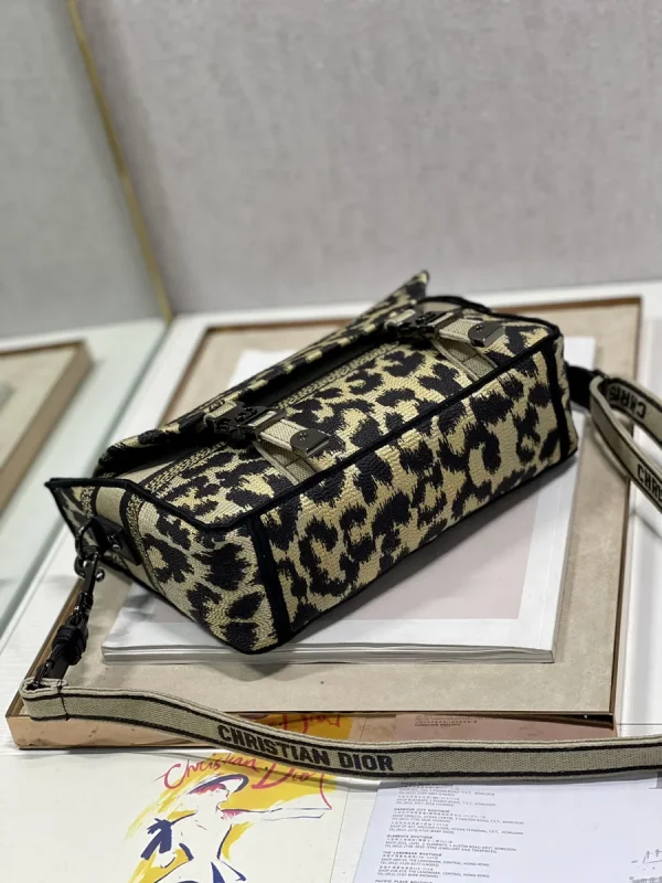 Dior Oblique 藍色布料斜挎包小號PM-M1241：圖片 10