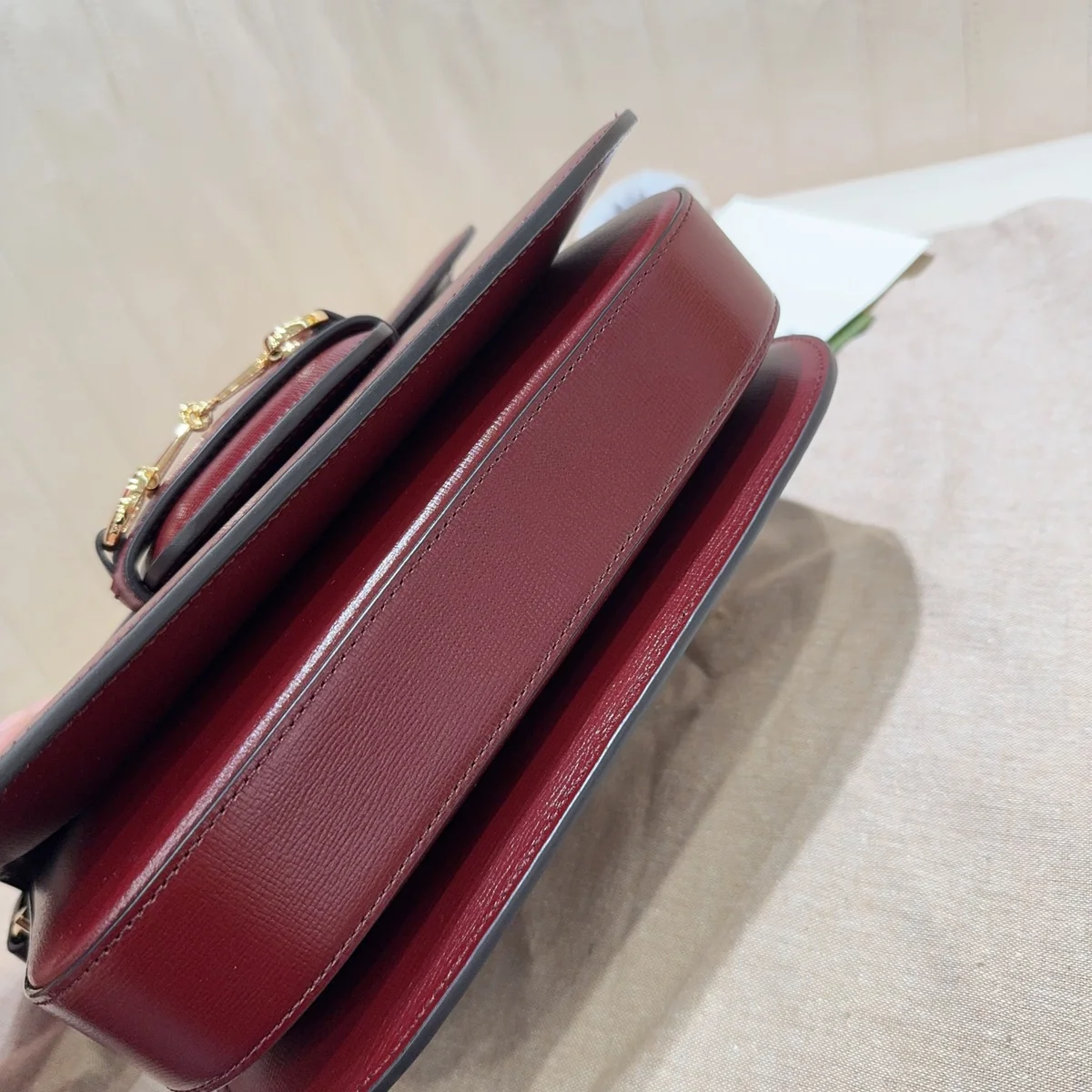 GUCCI 1955馬銜扣棕色皮革翻蓋包-602204 5 GUCCI 1955馬銜扣棕色皮革翻蓋包-602204