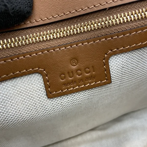 GUCCI Blondie小號米棕帆布手提包-815714：圖片 10