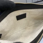 GUCCI GG Emblem超迷你灰褐粒面斜背包-815278：圖片 9