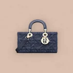 Dior Lady 藍色牛仔布 斜挎包中號MM-M0540