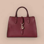 GUCCI Rosso Ancora中號紅色皮革手提包-806205