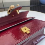 GUCCI Dionysus黑色漆皮斜揹包-795368：圖片 7
