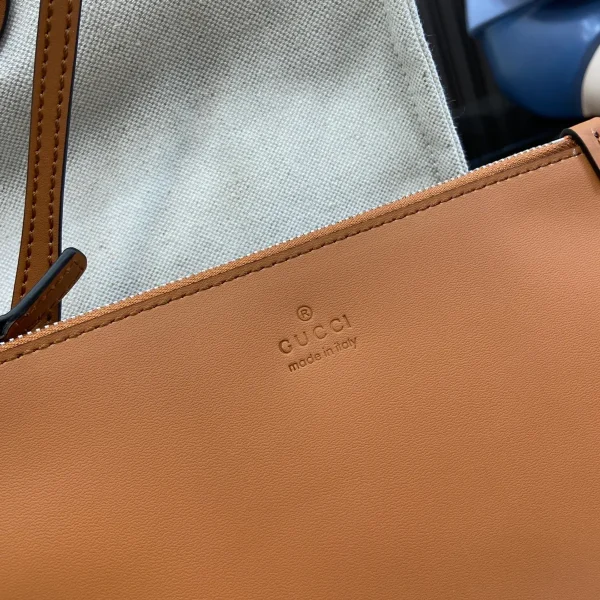 GUCCI Gucci Lido中號米棕帆布手挽包-772176：圖片 8