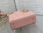 Dior Lady mini 胭脂羊皮斜挎包mini-M0505：圖片 8
