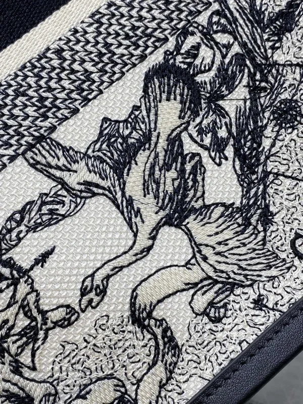 Dior Book 奶白色托特包中號MM-M1296：圖片 6