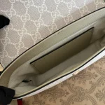 GUCCI Ophidia米棕帆布斜揹包-764961：圖片 13