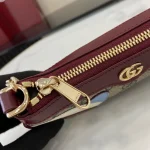 GUCCI GG Monogram紅棕貓頭鷹斜背包-818763：圖片 8
